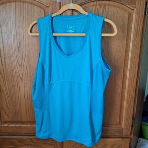 Women's Tek Gear Active Wear Tank Top Size XL sleeveless Teal
